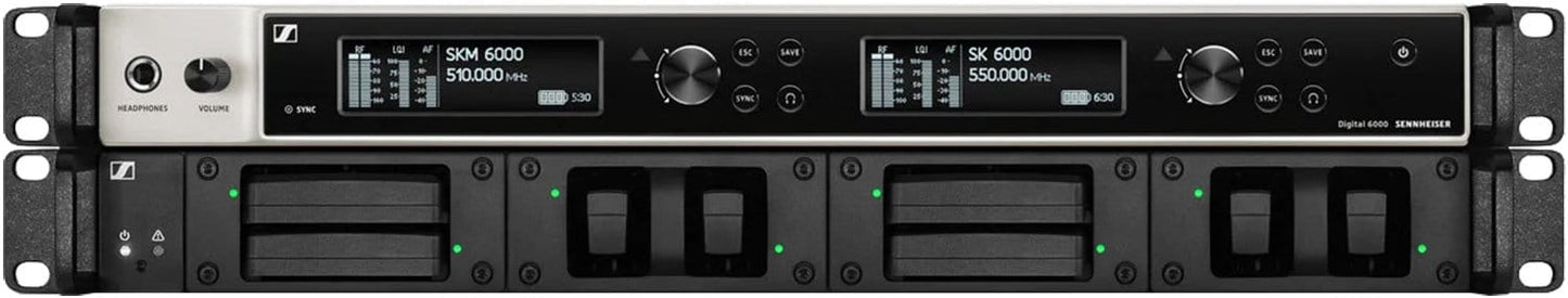 Sennheiser EM6000DANTE 2x UHF Receiver 470-714Mhz - PSSL ProSound and Stage Lighting