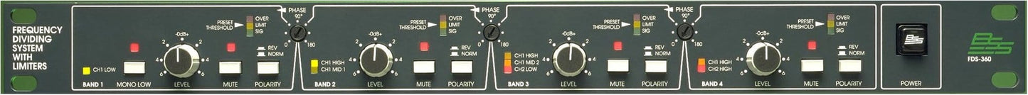 BSS FDS-360 Analog Crossover with Limiters - PSSL ProSound and Stage Lighting