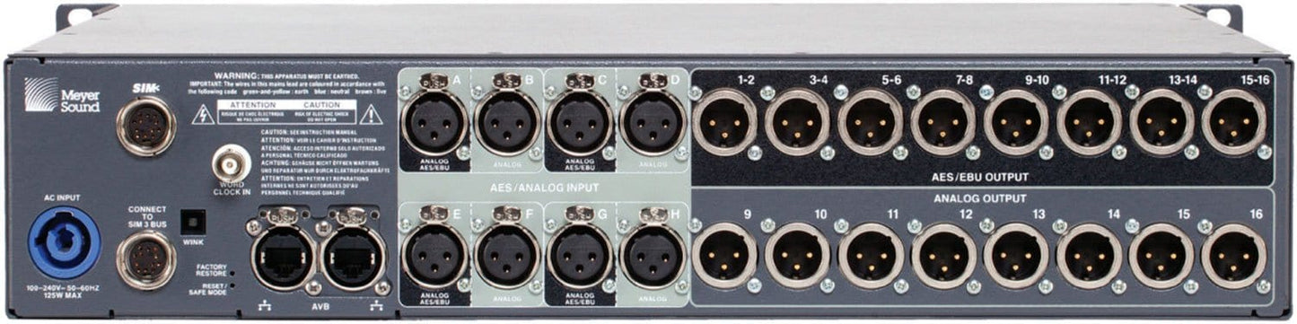 Meyer Sound GALAXY816AES Galileo 8x16 Processor - PSSL ProSound and Stage Lighting