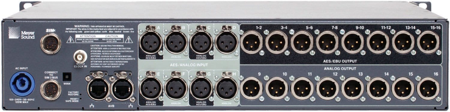 Meyer Sound GALAXY816AES Galileo 8x16 Processor - PSSL ProSound and Stage Lighting