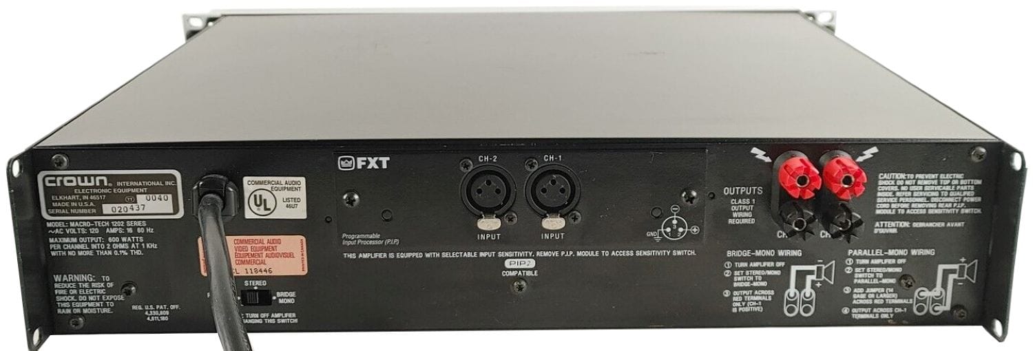 AMCRON パワーアンプ MACRO-TECH 1202 通電確認済 現状渡し