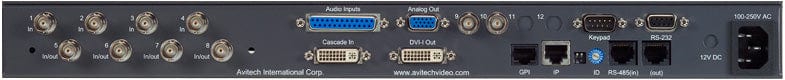 Avitech MCC8004U 4 HD-SDI BNC Inputs Multiviewer - PSSL ProSound and Stage Lighting