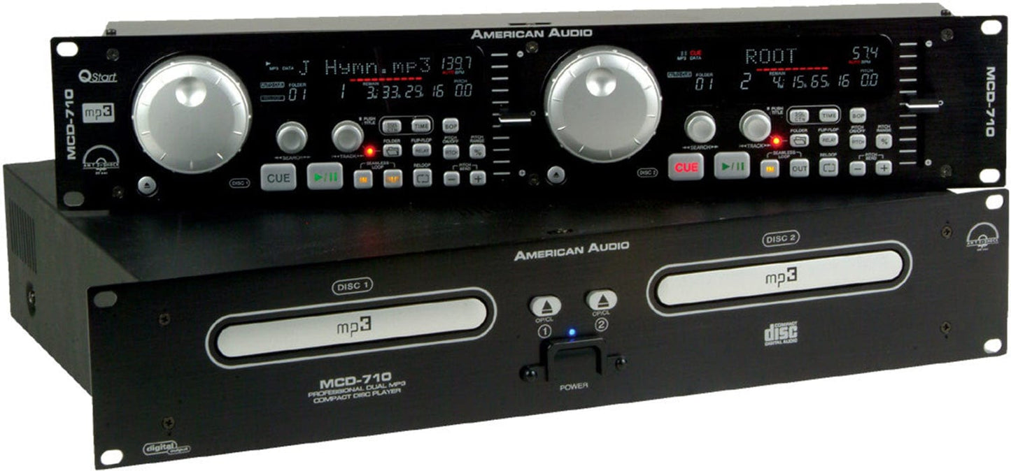 American MCD710 Audio Rackmount Dual CD Player - PSSL ProSound and Stage Lighting