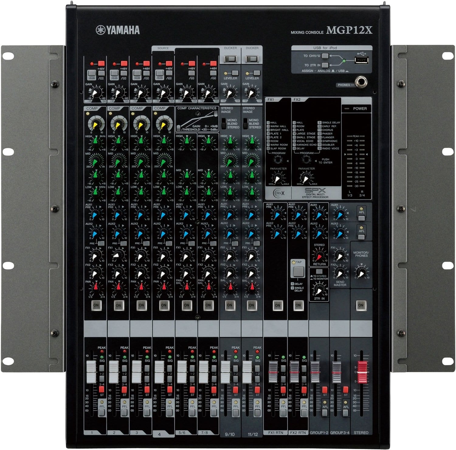 Yamaha MGP12XCA 12-Ch Analog Audio Console - PSSL ProSound and Stage Lighting