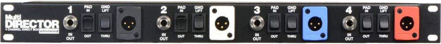 Whirlwind MultiDirector 4-Channel Passive Direct Box - PSSL ProSound and Stage Lighting