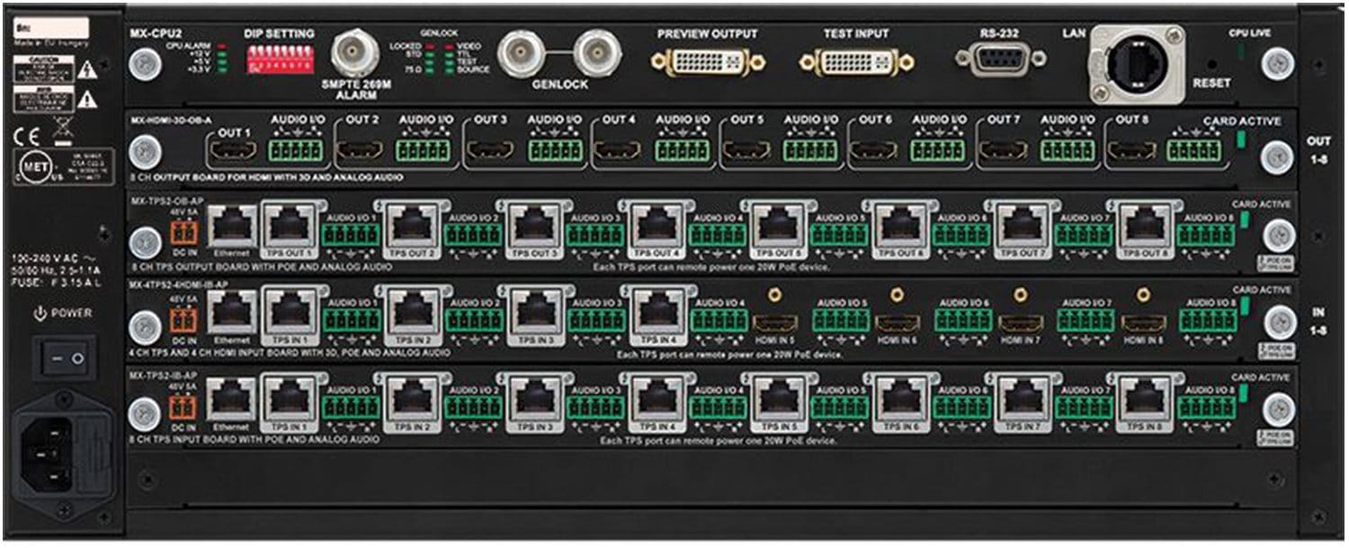 Lightware MXFR17 17x17 Interface Video MX Frame - PSSL ProSound and Stage Lighting