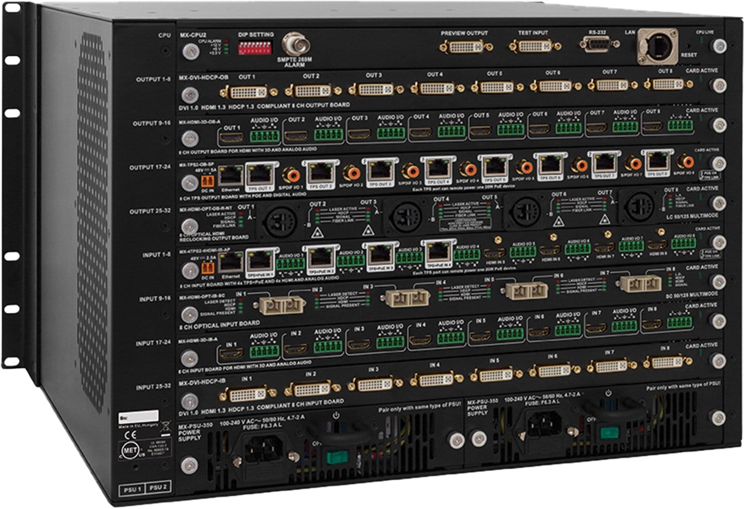 Lightware MX-FR33R Interface Video Matrix Frame - PSSL ProSound and Stage Lighting