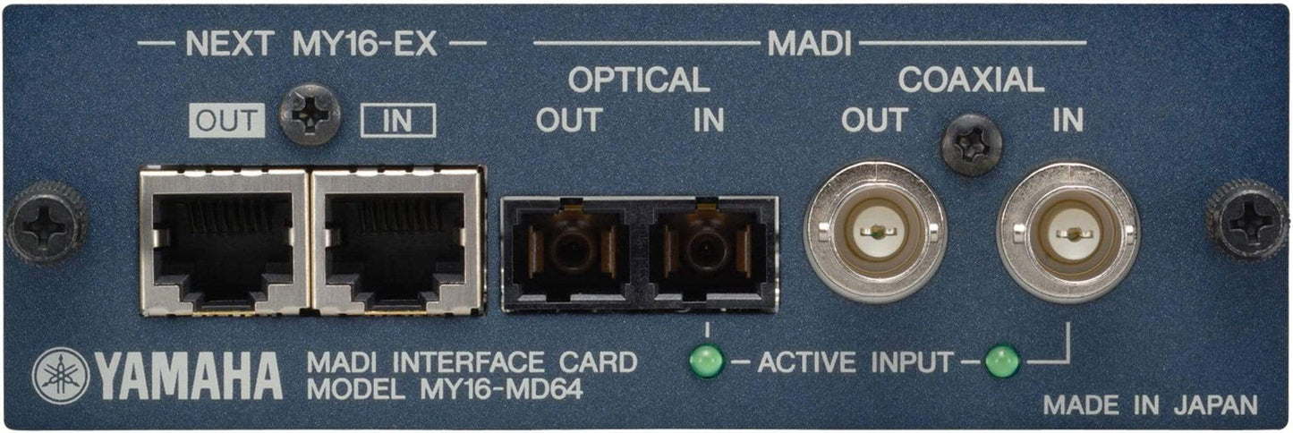 Yamaha MY16MD64 16-Ch MADI Card for Yamaha Console - ProSound and Stage Lighting