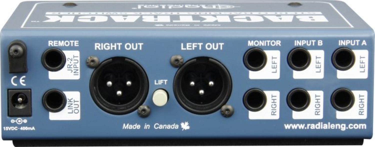 Radial Engineering Backtrack Stereo Track Switcher - PSSL ProSound and Stage Lighting