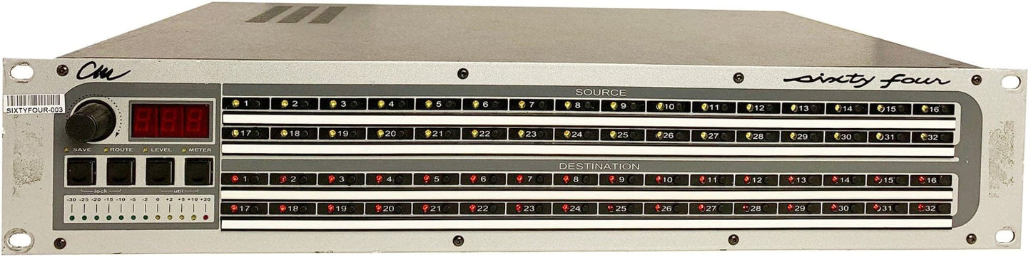 CM Labs Sixty Four 32 x 32 Audio Router Patch Bay - PSSL ProSound and Stage Lighting