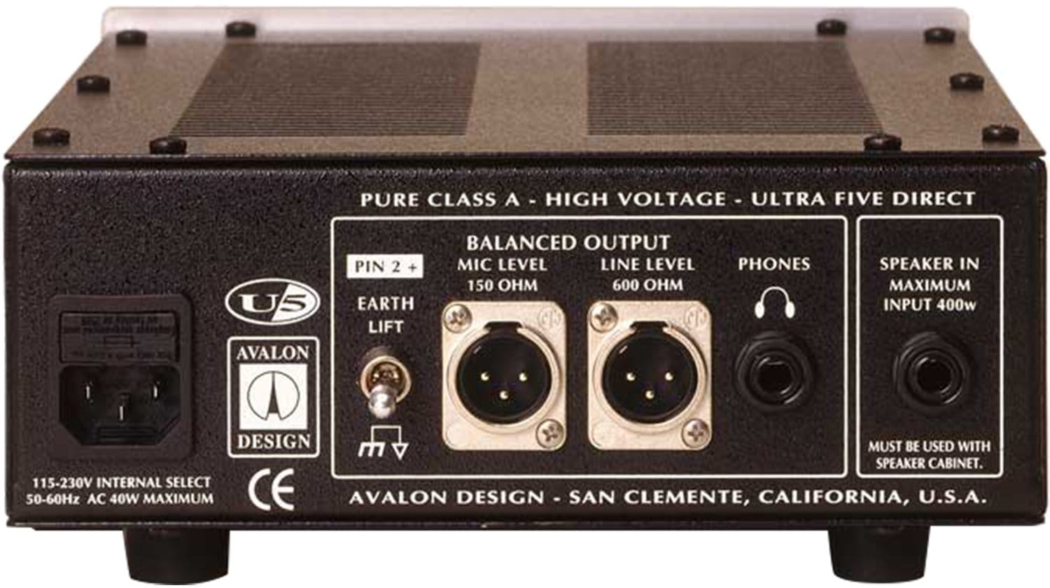 Avalon U5 Dual Channel Active Direct Box - PSSL ProSound and Stage Lighting