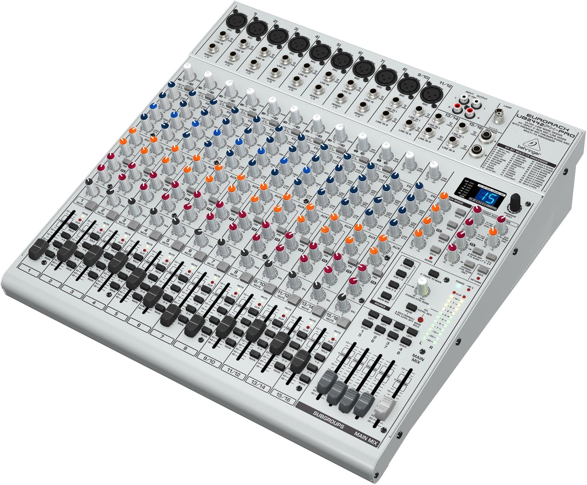 Behringer 24 Channel Mixer With FX Processor - Solotech