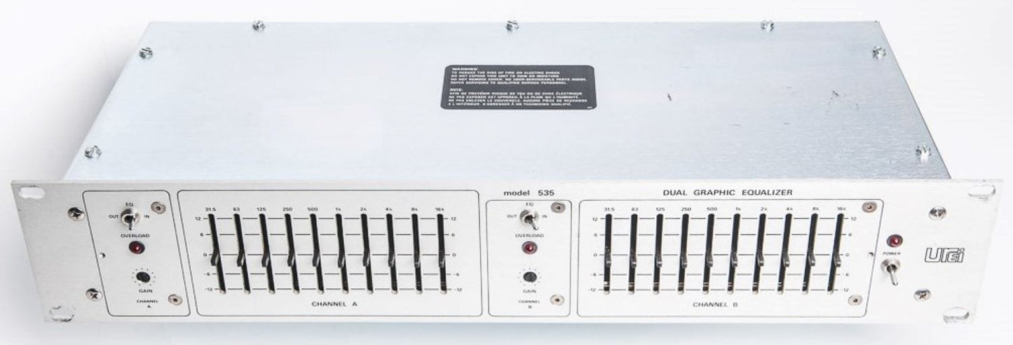 UREI Model 535 2-Channel Graphic Equalizer with Lockout Panel - PSSL ProSound and Stage Lighting