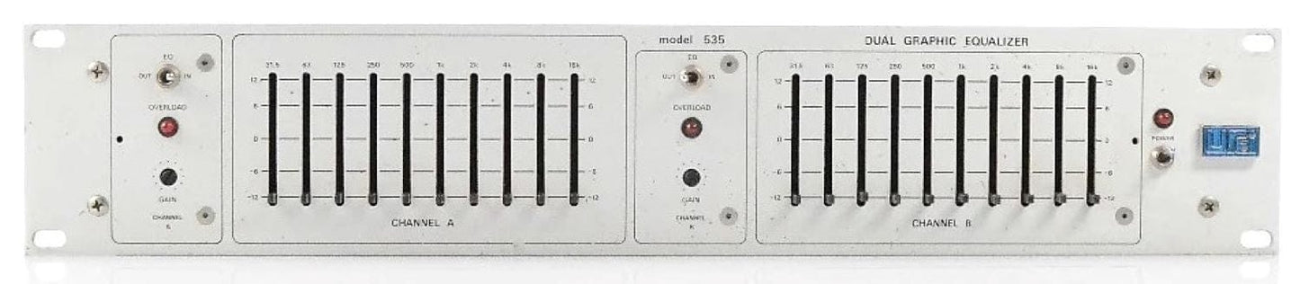 UREI Model 535 2-Channel Graphic Equalizer with Lockout Panel - PSSL ProSound and Stage Lighting