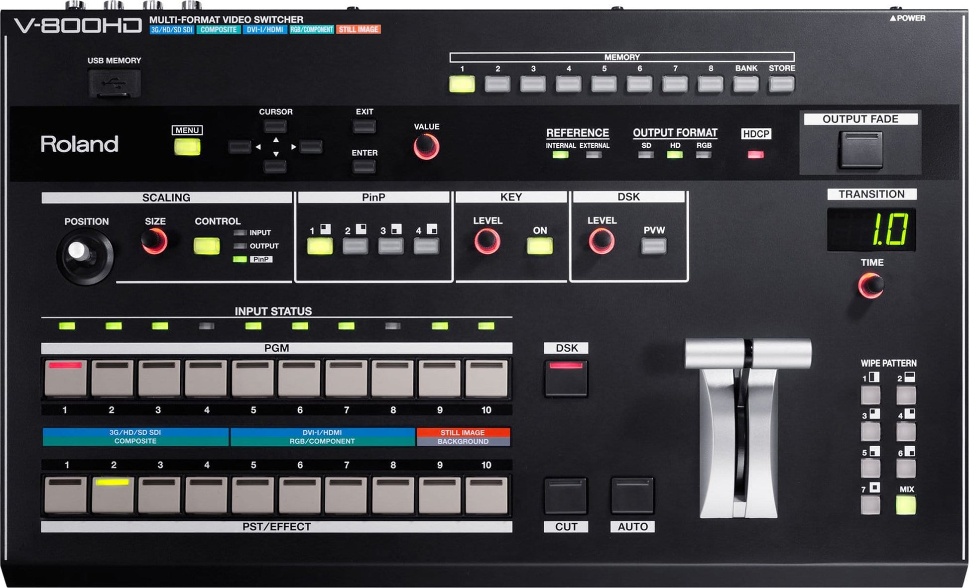 Roland V-800HD HD 8 In 4 Out Switcher - ProSound and Stage Lighting