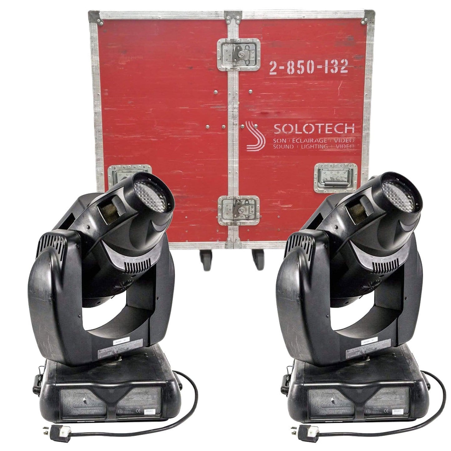 Vari-Lite VL2500 Wash Moving Head 2-Pack w/ Case - Solotech