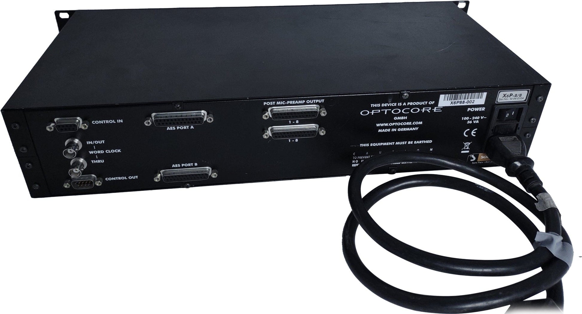 Optocore 16-Channel 8/8 Analog/AES Audio Converter - PSSL ProSound and Stage Lighting