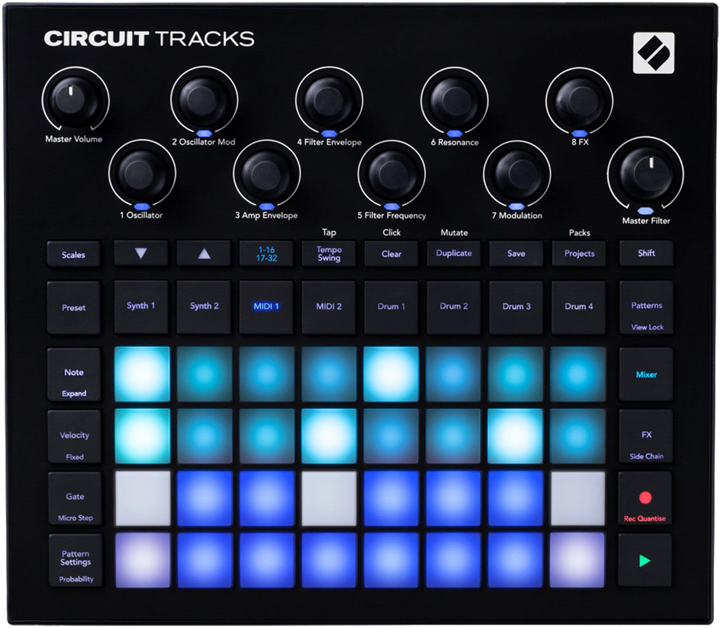 Novation Circuit Tracks Stand Alone Groove Box - ProSound and Stage Lighting