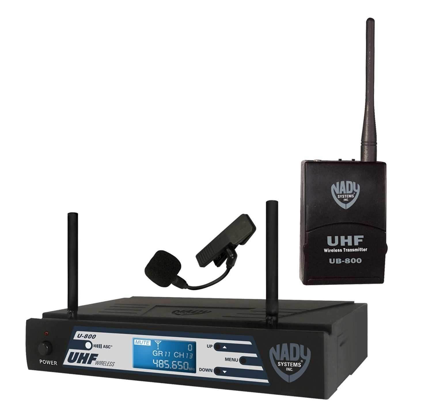 Nady U800LTO 800 Freq Uhf Pro Wireless Lav Mic - PSSL ProSound and Stage Lighting