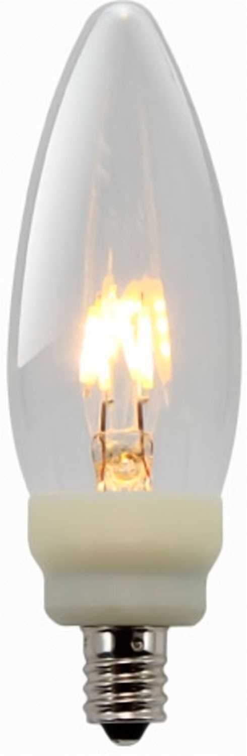 Ushio U-LED CANDLE CLEAR WW27 0.6W Lamp - PSSL ProSound and Stage Lighting