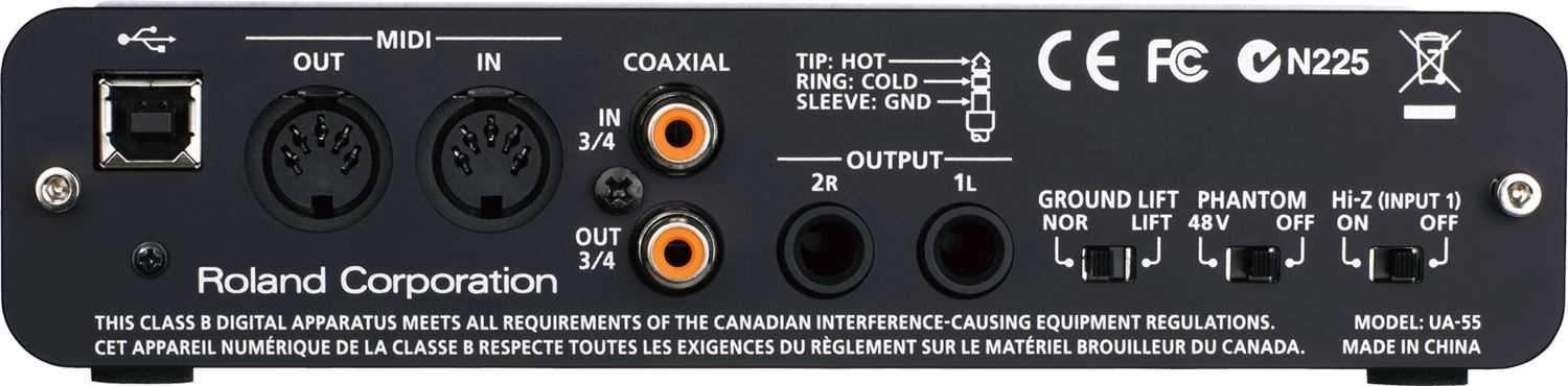 Roland UA-55 Quad-Capture USB Audio Interface