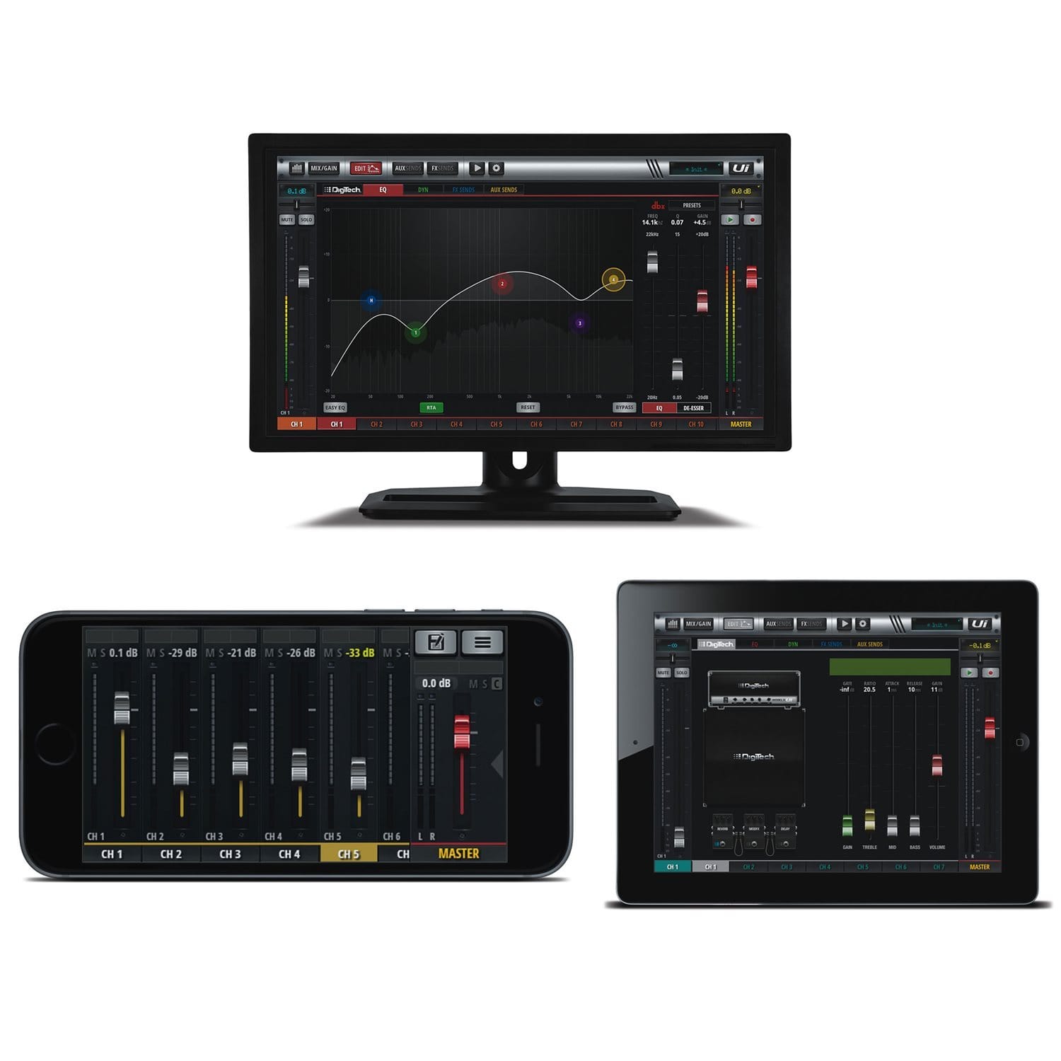 Soundcraft Ui12 Digital Mixer with Integrated Wi-Fi