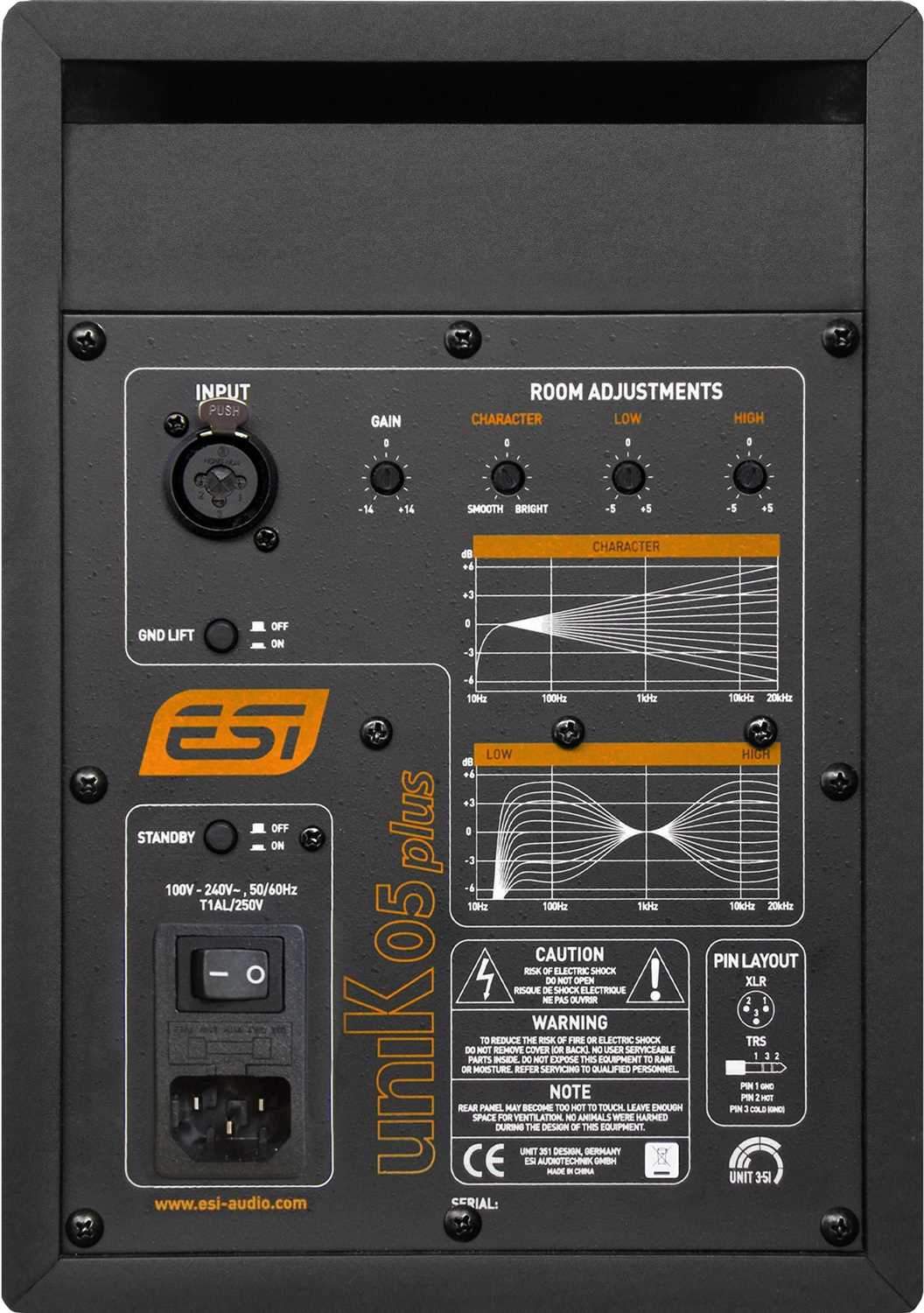 ESI uniK 05-Plus 5-Inch Active Studio Reference Monitor - PSSL ProSound and Stage Lighting