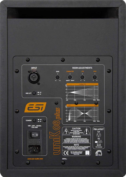 ESI uniK 08-Plus 8-Inch Active Studio Reference Monitor - PSSL ProSound and Stage Lighting