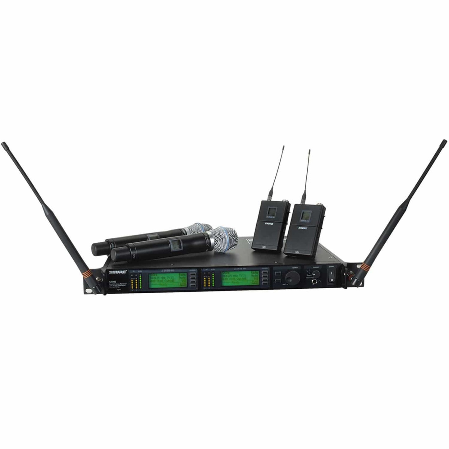 Shure UR124DPLUSBETA87A Dual Bodypack Trs-Beta87A - PSSL ProSound and Stage Lighting