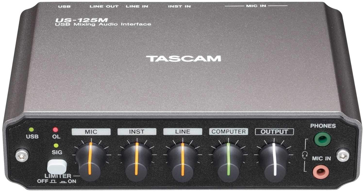 Tascam US-125M USB Audio Interface/Mixer - PSSL ProSound and Stage Lighting