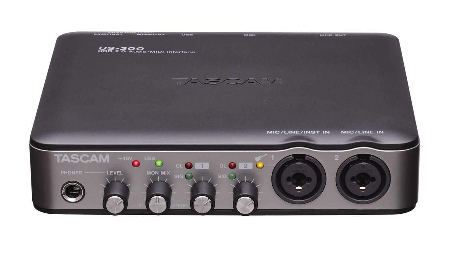 Tascam US-200 - USB Audio / Midi Interface - PSSL ProSound and Stage Lighting