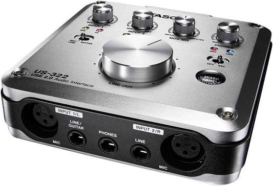 Tascam US322 USB Audio/MIDI Interface - PSSL ProSound and Stage Lighting