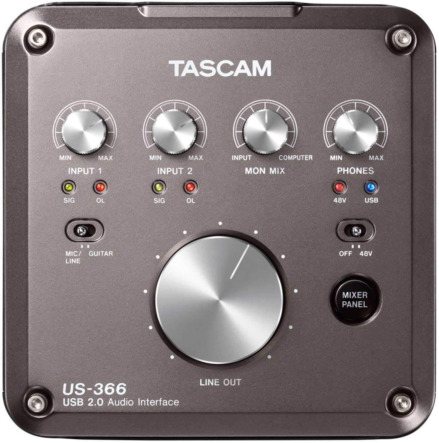 Tascam US366 USB Audio/MIDI Interface - PSSL ProSound and Stage Lighting