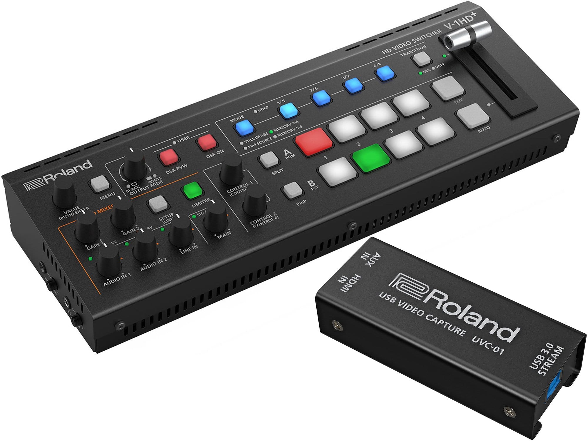 Roland V-1HD+ Video Switcher Streaming Bundle