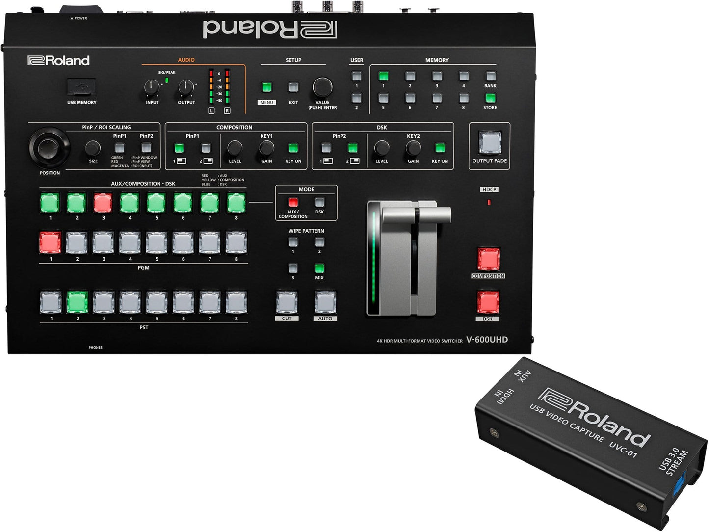 Roland V-60HD STR Video Switcher Streaming Bundle - ProSound and Stage Lighting