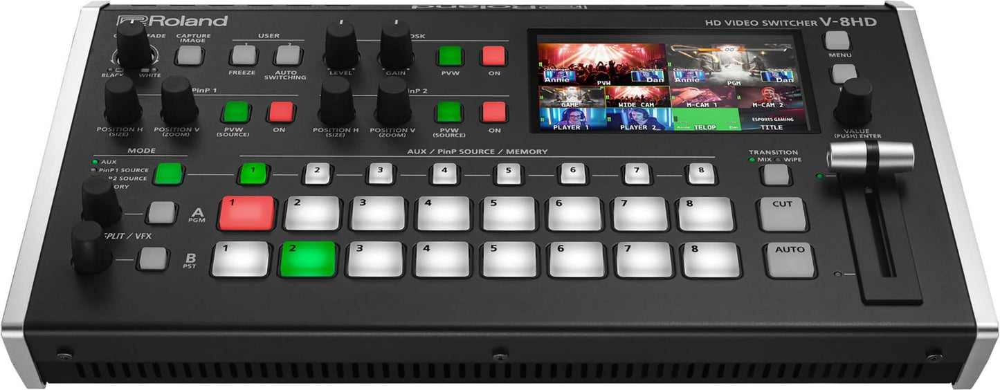 Roland V-8HD HD 18-Cannel HDMI Studio Video Switcher - PSSL ProSound and Stage Lighting