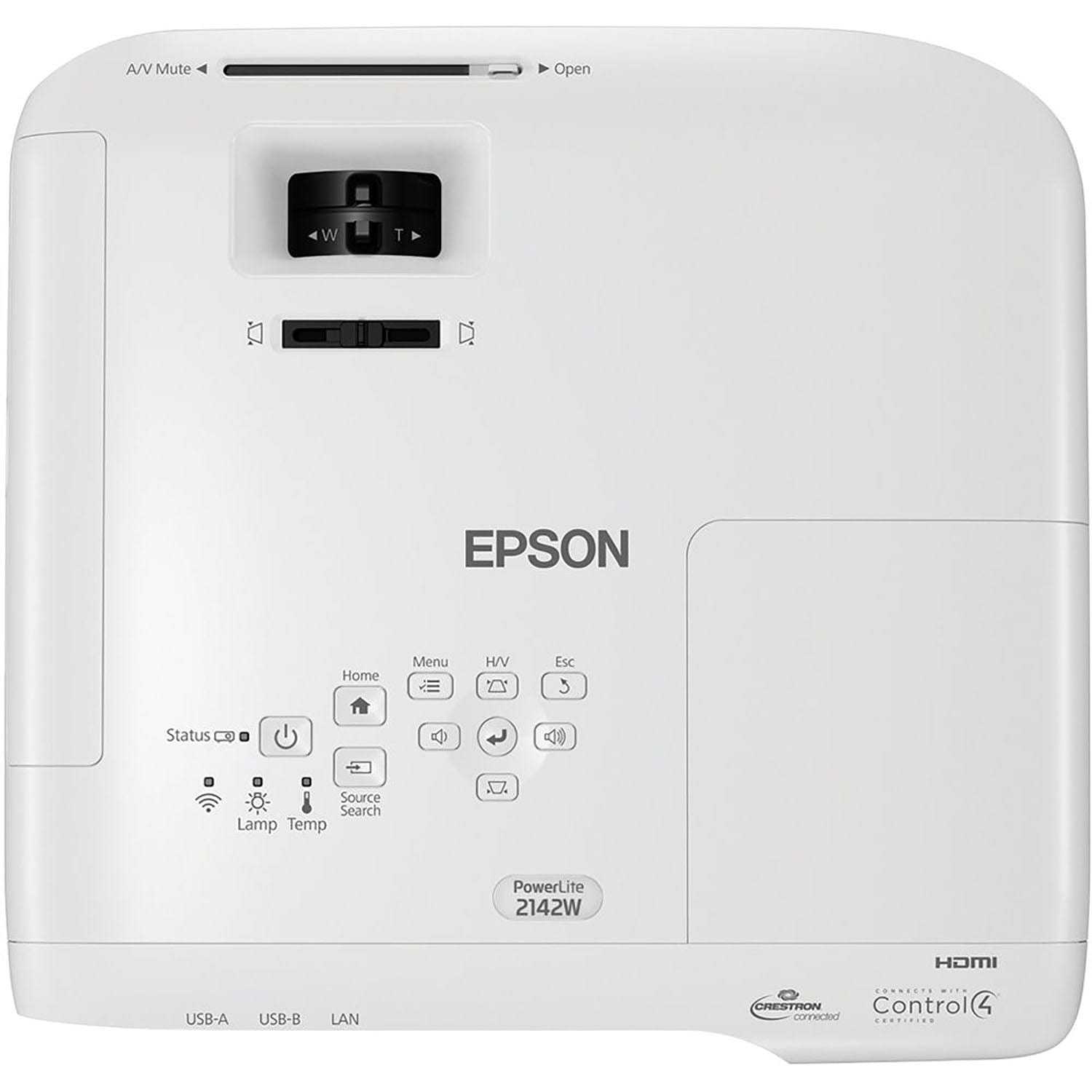 EPSON V11H875020 PowerLite 2142W Projector, WXGA 4200 Lumens