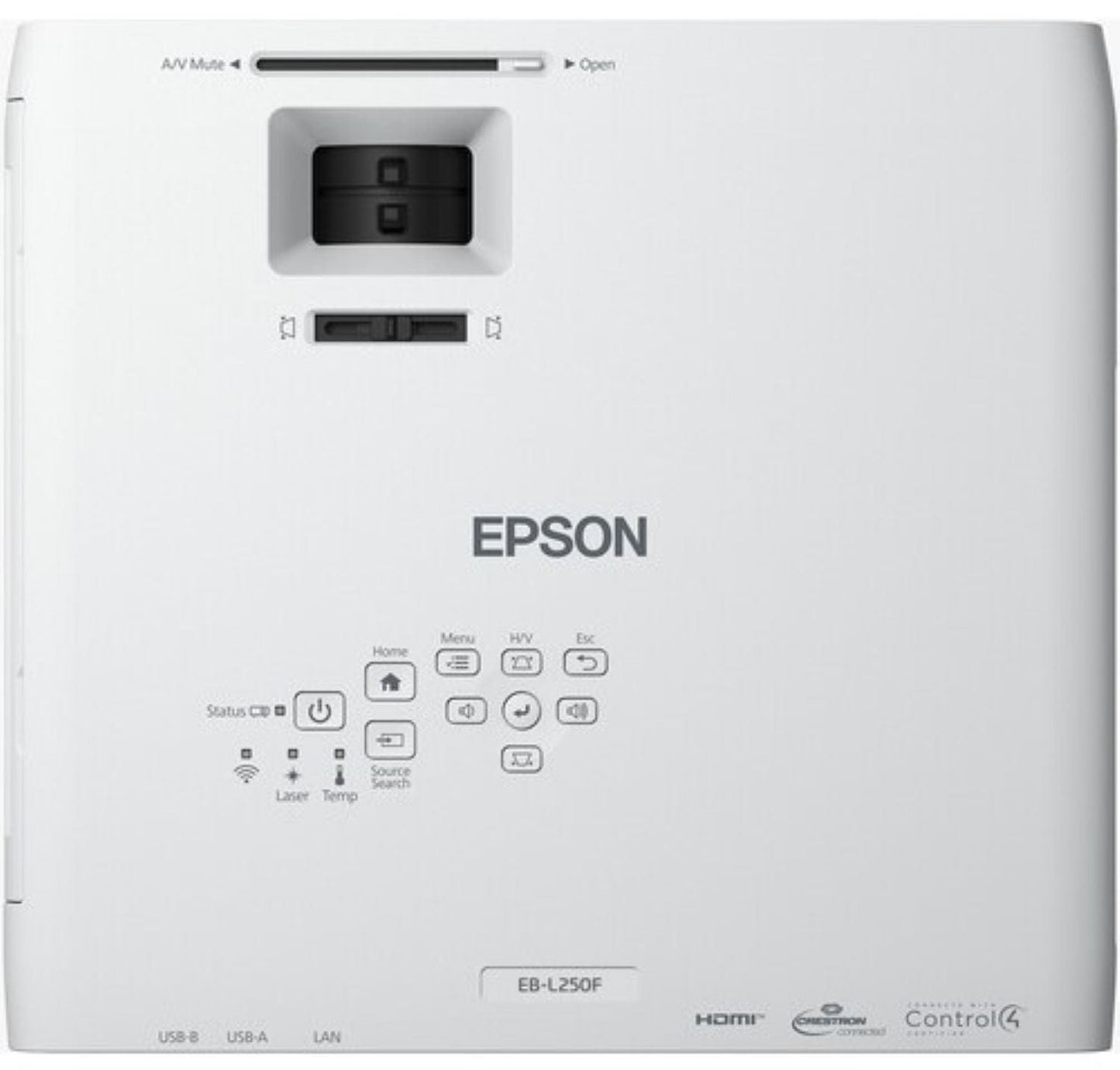 EPSON V11HA17020 PowerLite L250F HD Projector, 4500 Lumens - White - PSSL ProSound and Stage Lighting