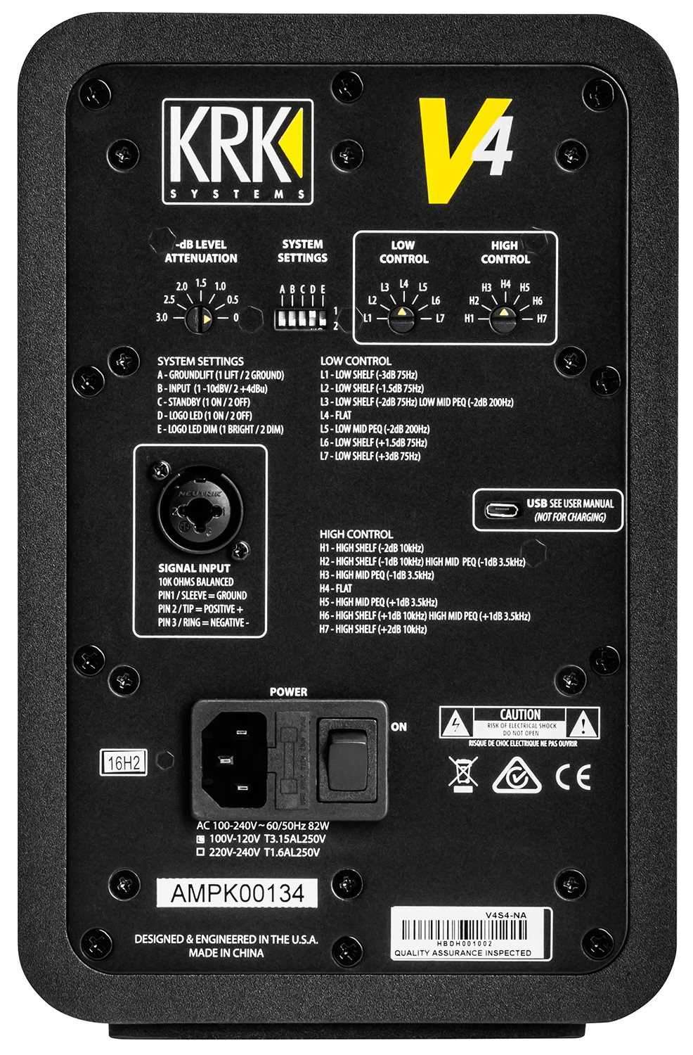 KRK V Series 4 8-Inch Powered Studio Monitor - PSSL ProSound and Stage Lighting