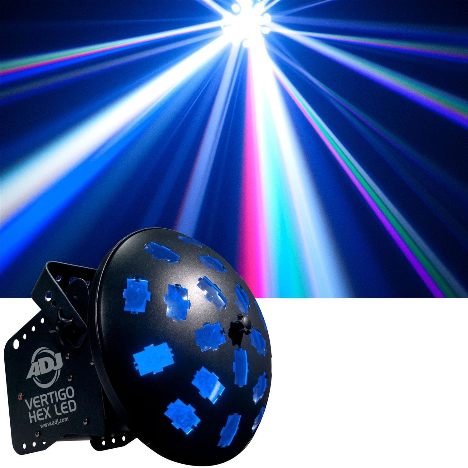 ADJ American DJ Vertigo HEX LED Moonflower LED Effect Light - PSSL ProSound and Stage Lighting