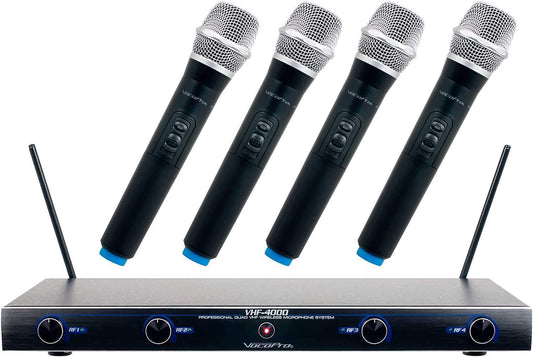 VocoPro VHF-4000 Quad VHF Wireless Mic System - PSSL ProSound and Stage Lighting