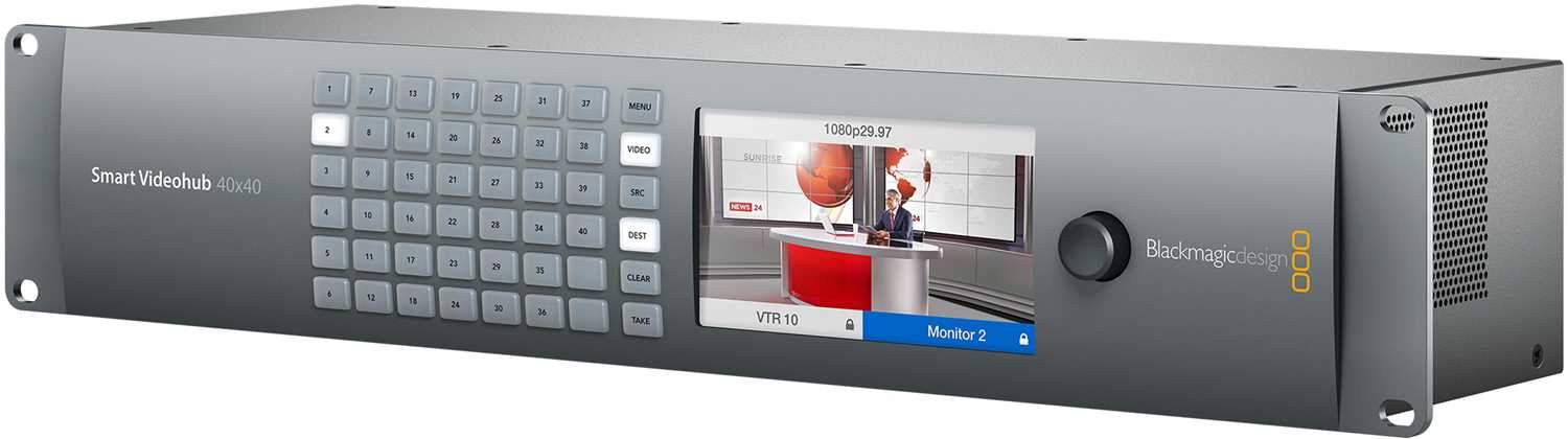 Blackmagic Design Smart Videohub 40x40 – Solotech
