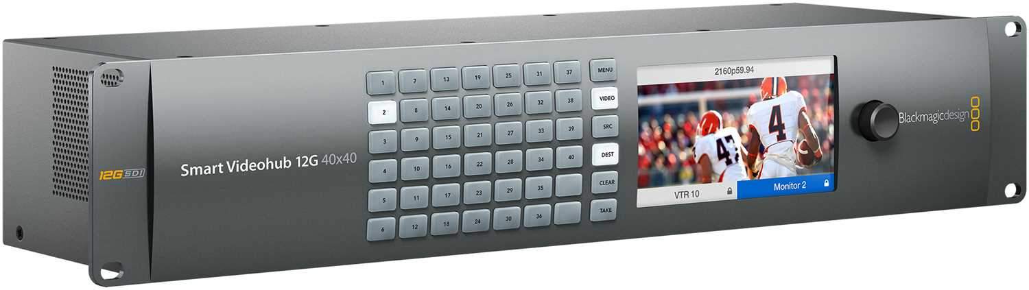 Blackmagic Design Videohub 40x40 12G Router – Solotech