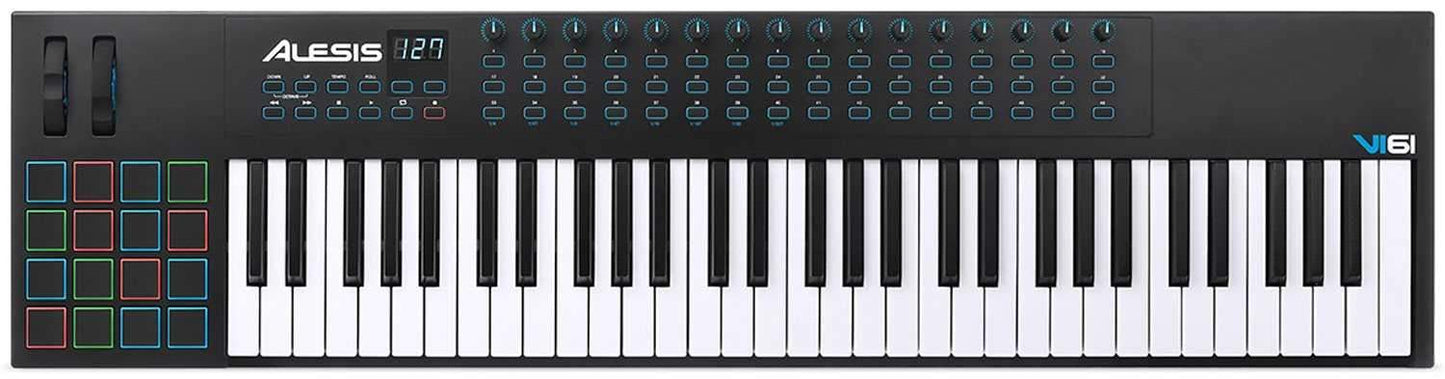 Alesis VI61 USB MIDI Keyboard & Pad Controller - PSSL ProSound and Stage Lighting