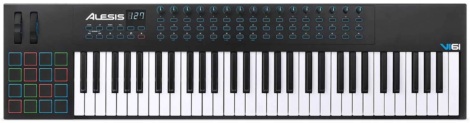 Alesis VI61 USB MIDI Keyboard & Pad Controller - PSSL ProSound and Stage Lighting