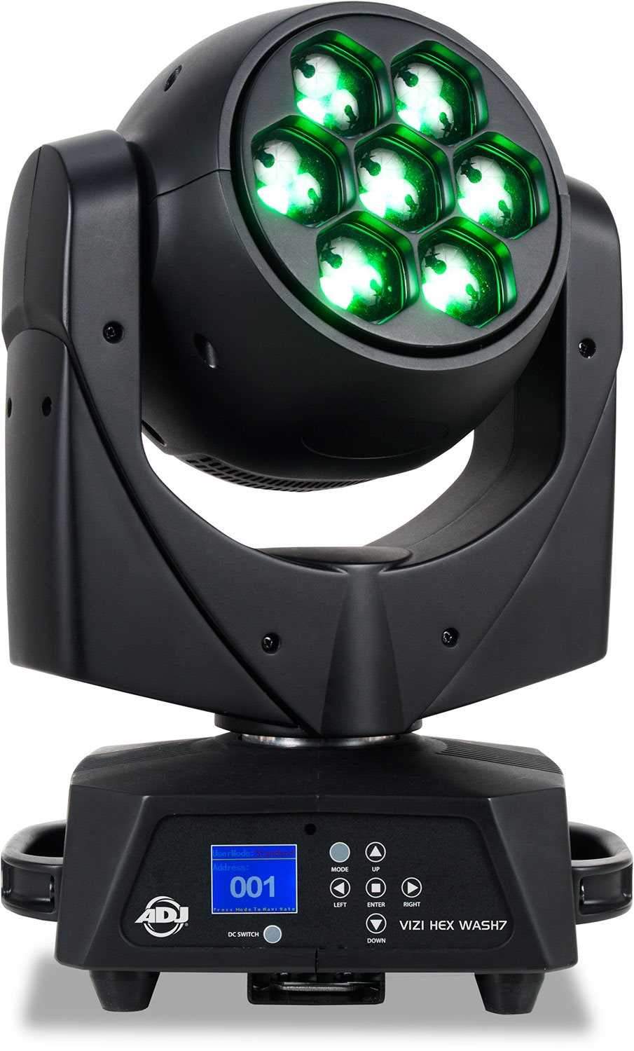 ADJ American DJ Vizi Hex Wash 7 LED 7x15-Watt Hex Moving Head Light - PSSL ProSound and Stage Lighting