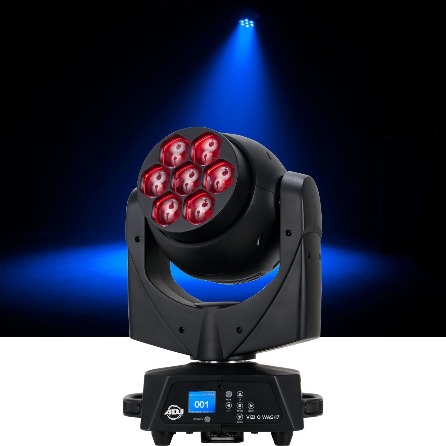 ADJ American DJ Vizi Q Wash 7 7x40-Watt RGBW LED Moving Head Light - PSSL ProSound and Stage Lighting