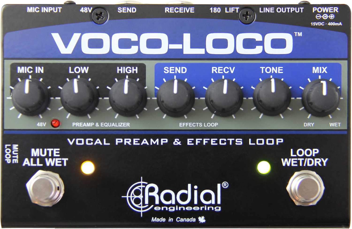 Radial Voco-Loco Mic Effects Loop & Switcher - PSSL ProSound and Stage Lighting