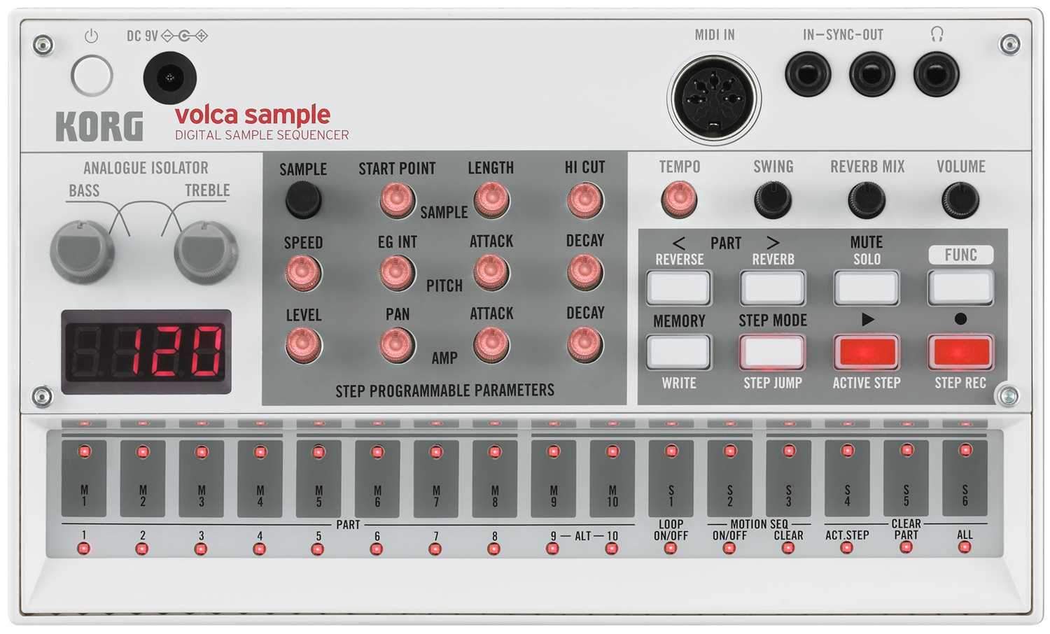 Korg Volca Sample Digital Sample Sequencer - PSSL ProSound and Stage Lighting