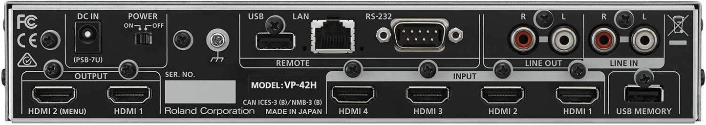 Roland VP-42H 4 x 2 HDMI Video Processor - PSSL ProSound and Stage Lighting